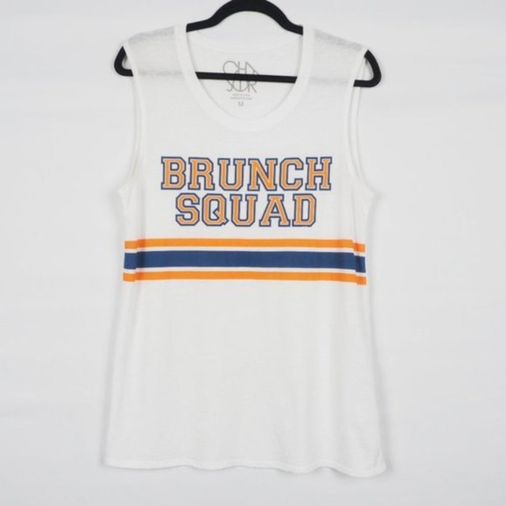 Chaser Brunch Squad Graphic Tank White M